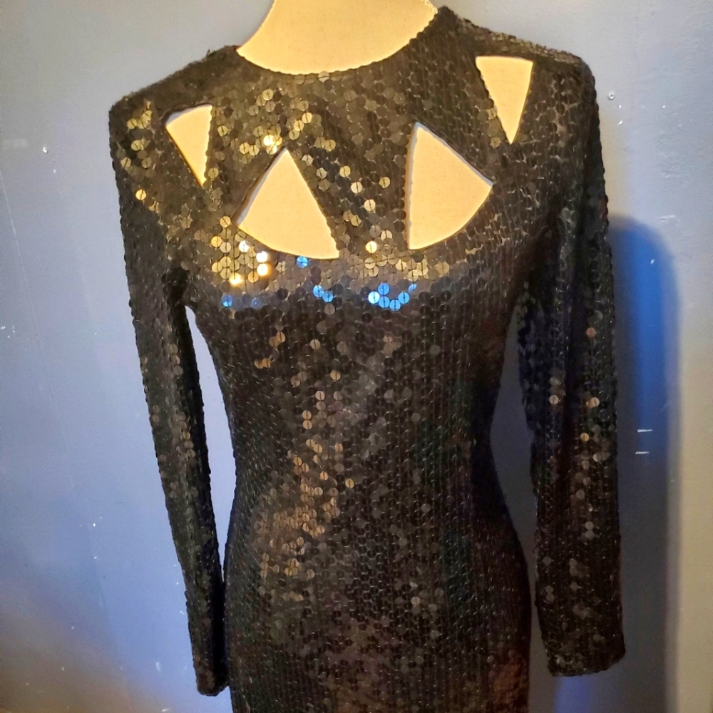 Black Sequim Dress Size 6